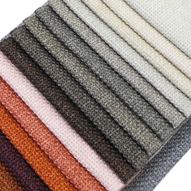 Linen Polyester Fabric Sofa Upholstery Fabric